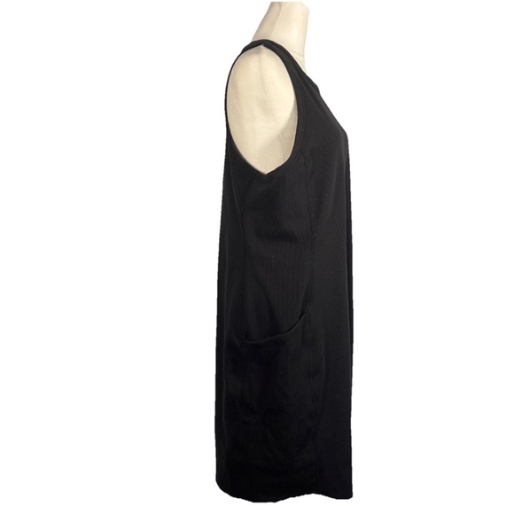 Zella Black Ribbed Racerback Tank Style Dress Size XLarge - Picture 9 of 11
